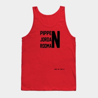 1995 - 1996 Jordan Pippen Rodman Chicago Bulls Tank Top